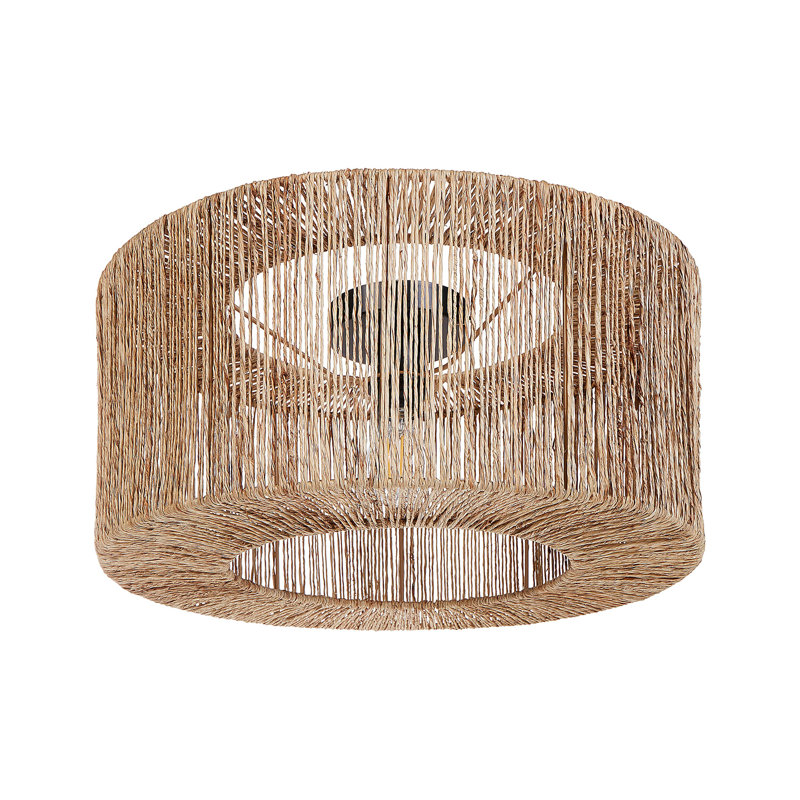 Ayuna Wicker Flush Mount