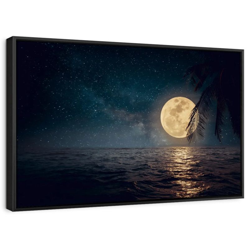 " Harvest Moon Canvas Print ", 9" H x 13" W