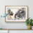 Lion Cub with Its Mother in Abstract - Picture Frame Painting Print-55580748-55580746