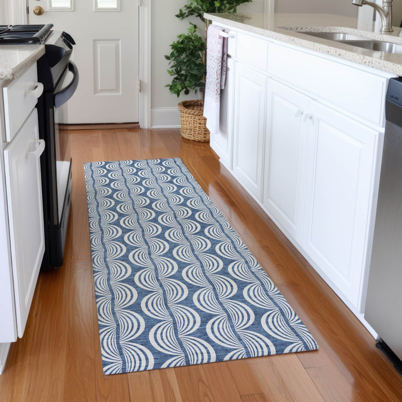 Tapis tourbillon Premium Corum AMF1055 lavable à la machine, Tapis de couloir 2 pi 3 po x 7 pi 6 po