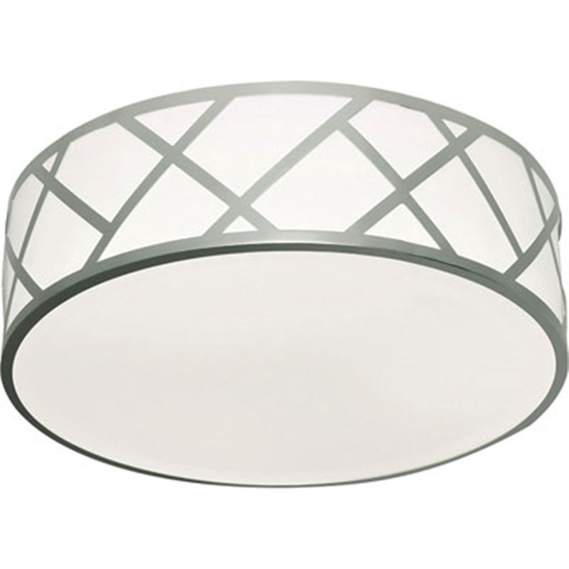 Acrylic LED Flush Mount, Nickel