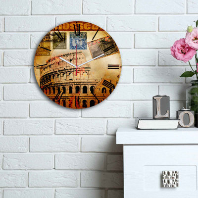 Elegant Decorative Wall Clock, 11.8 inches Diameter | 100% MDF with 0.2 inches Thickness | Stylish Design for Home or Office | Modern Timepiece Adds Sophistication to Any Space