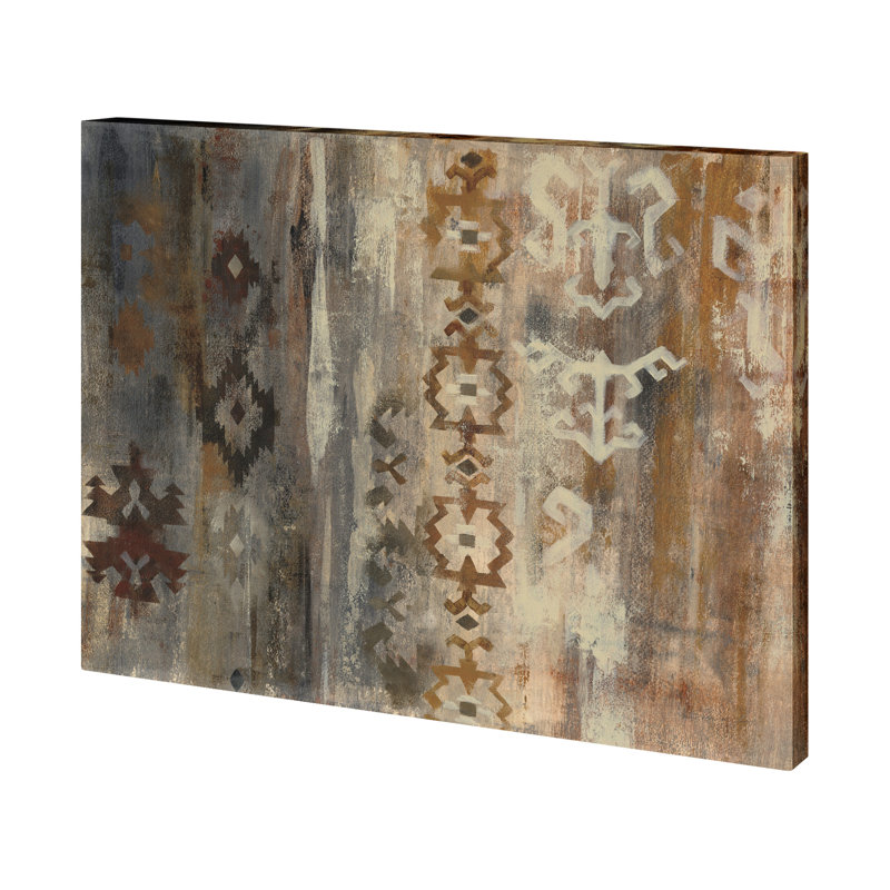 Toile texturée brodée à la main Southwest Design II, H 36 po x l 48 po x P 1,5 po