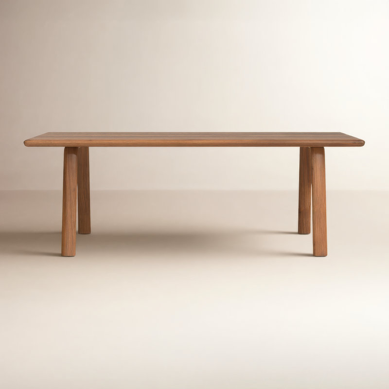 Avari 88" Solid Wood Dining Table, Walnut
