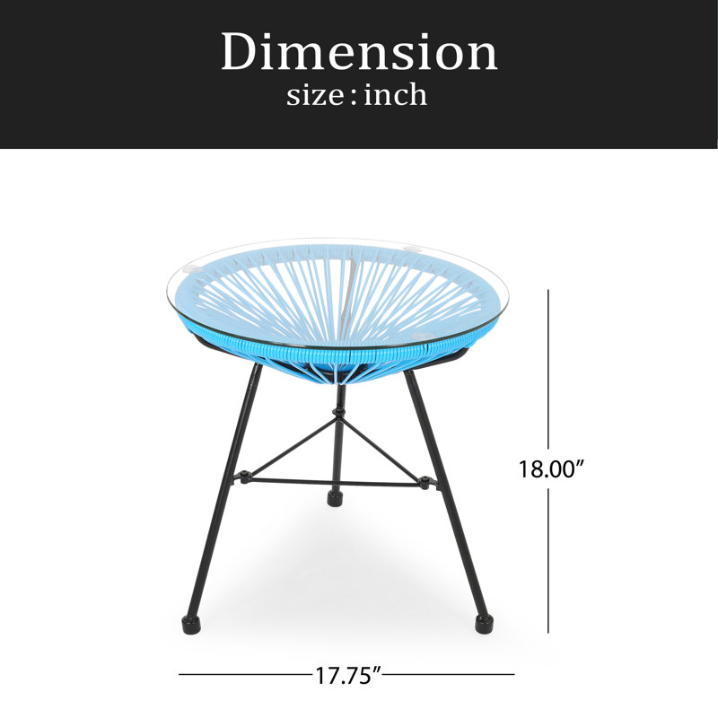Side Table, Blue