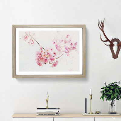 Pink Sakura Blossom Tree in Bloom - Picture Frame Graphic Art Print on MDF