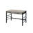 Disho  Light Weathered Oak & Black Finish Writing Desk W/USB