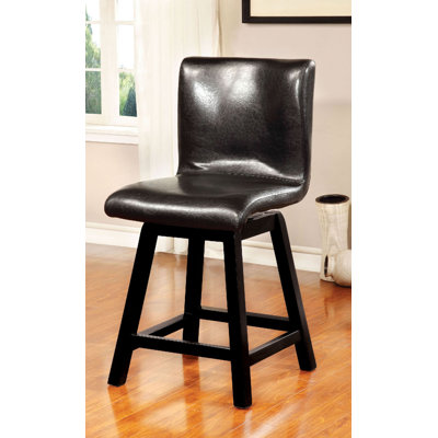 18.4" W Contemporary Counter Ht. Chair (2/CTN), Black