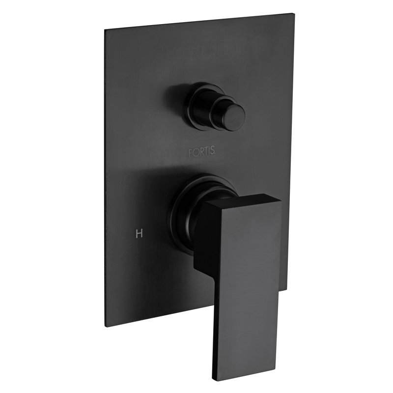 Corsini Pressure Balanced Valve Trim Only with Diverter with Single Lever Handle, Valve Required, Brushed Black