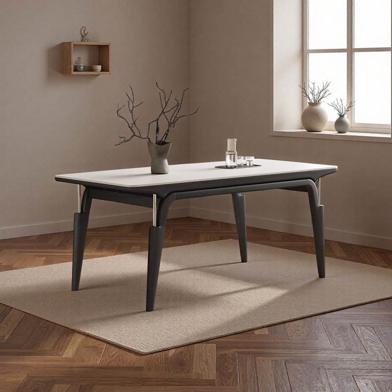 Table de salle à manger élégante, H 29,52 po x L 78,74 po x l 35,43 po