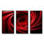 «Red and Black Abstract Spiral Dreamscape» - Art mural spirales abstraites-545385580-545385571