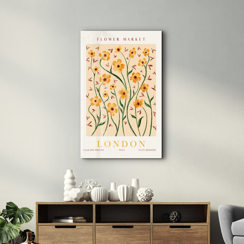 Elegant Tempered Glass Wall Art Painting, 13.8 x 21.7 inches | 100% Tempered Glass, Thickness: 0.16 inches | UV Printed for Vibrant Colors | Perfect for Home Decor, Living Room, & Office Spaces