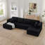 Canapé modulaire en U en forme de U, canapé minimaliste moderne compressé avec design réversible et sièges spacieux-908457989