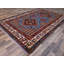 Tapis oriental bleu en laine noué à la main 5 pi 10 po x 9 pi 0 po - MOA10286981