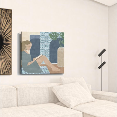 «Bohemian Book Lady», impression murale sans cadre