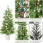 2 arbres topiaires en cèdre artificiel en pot, faux feuillage persistant résistant aux rayons UV pour la décoration intérieure / extérieure-1625293890
