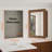 16'' W x 24'' H  Wood Framed Bathroom Medicine Cabinet with Mirror, Adjustable Shelves, Reversible Door, Wall-Mount or Recessed, Walnut, Fully Assembled-293337162-269072945
