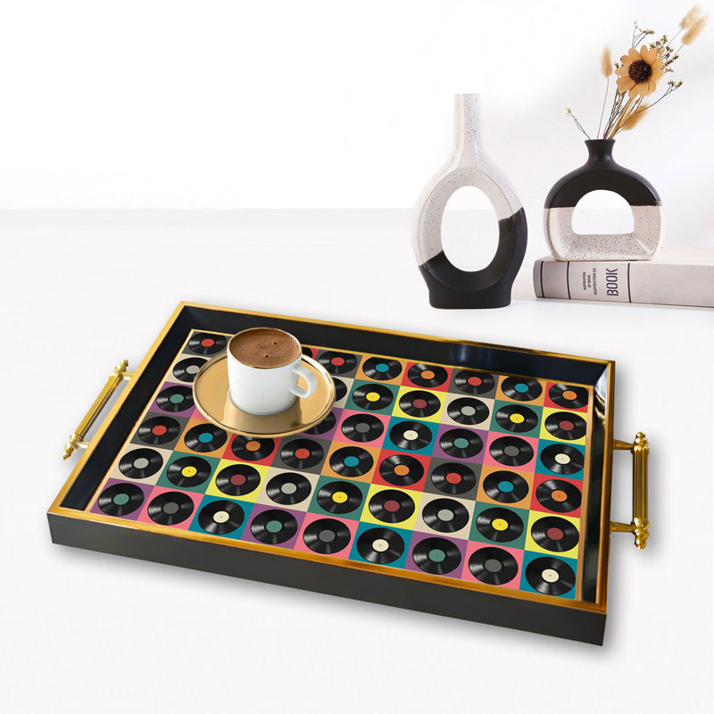Elegant Glass Tray, 19.7 x 11.4 x 1.4 inches | 100% Durable Glass Construction | Easy to Clean with Damp Cloth | Ideal for Serving, Decorative Display, and Organizing | Stylish Addition to Home Décor