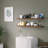Miami 48" W x 8" D Floating Shelves Set with Invisible Wall Mount Brackets-342115966