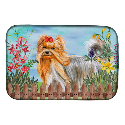 Tapis de séchage à ressorts yorkshire terrier