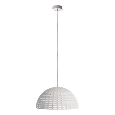 1 - Light White Dome Pendant