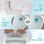 Toilette monobloc en céramique pour salle de bain, 12 po à chasse brute, 1,1 / 1,6 GPF, double chasse avec siège à fermeture en douceur, double chasse puissante CARTE 800G