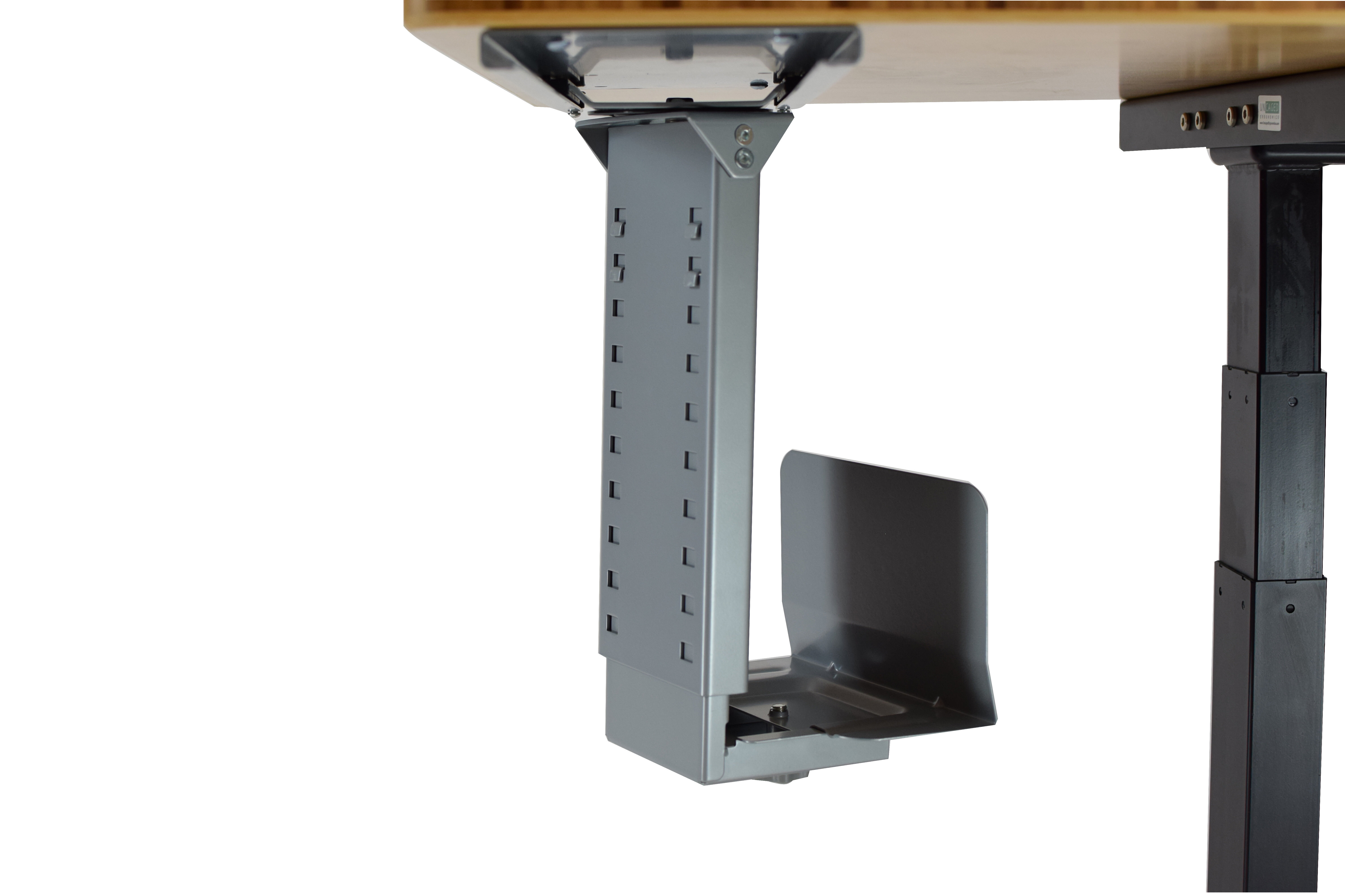 Eureka Ergonomic Height Adjustable Computer Tower Stand with Lockable  Wheels, Mobile 2-Tier Under Desk CPU Holder Printer Stand