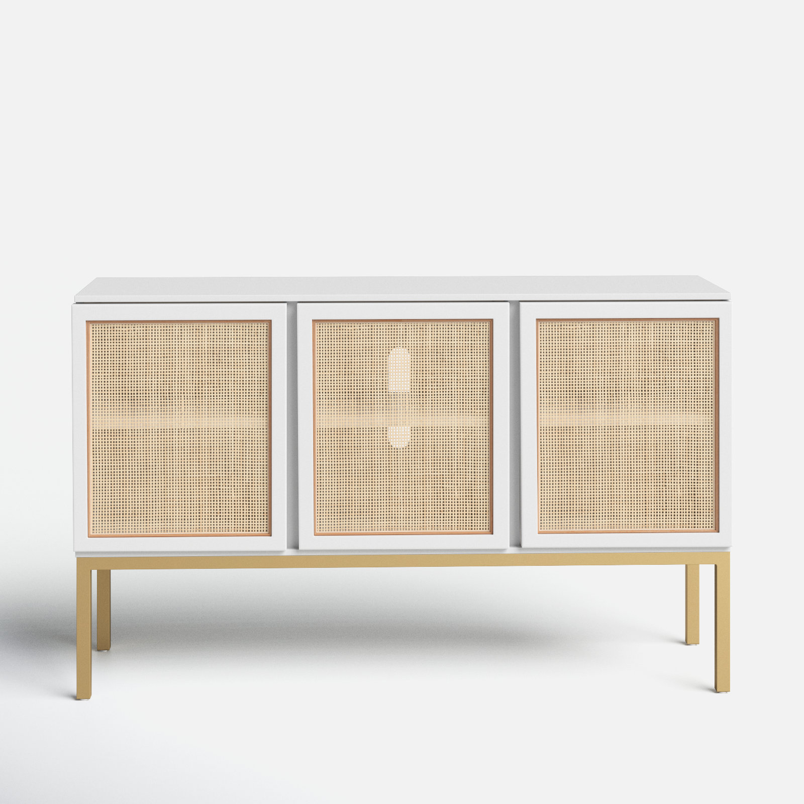 Ehren 54'' Sideboard, White/Gold