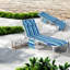 Méridiennes de patio réglables, structure en acier, style moderne pour la détente