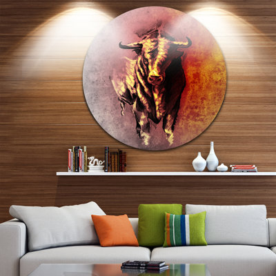« espagnol bull, esquisse de tatouage », impression sur image