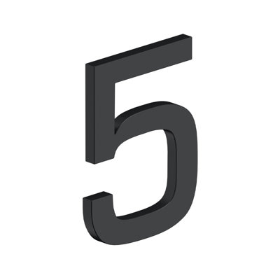 Deltana RNE-5U19 4 po, numéro 5, série E avec élévateurs, acier inoxydable peint en noir