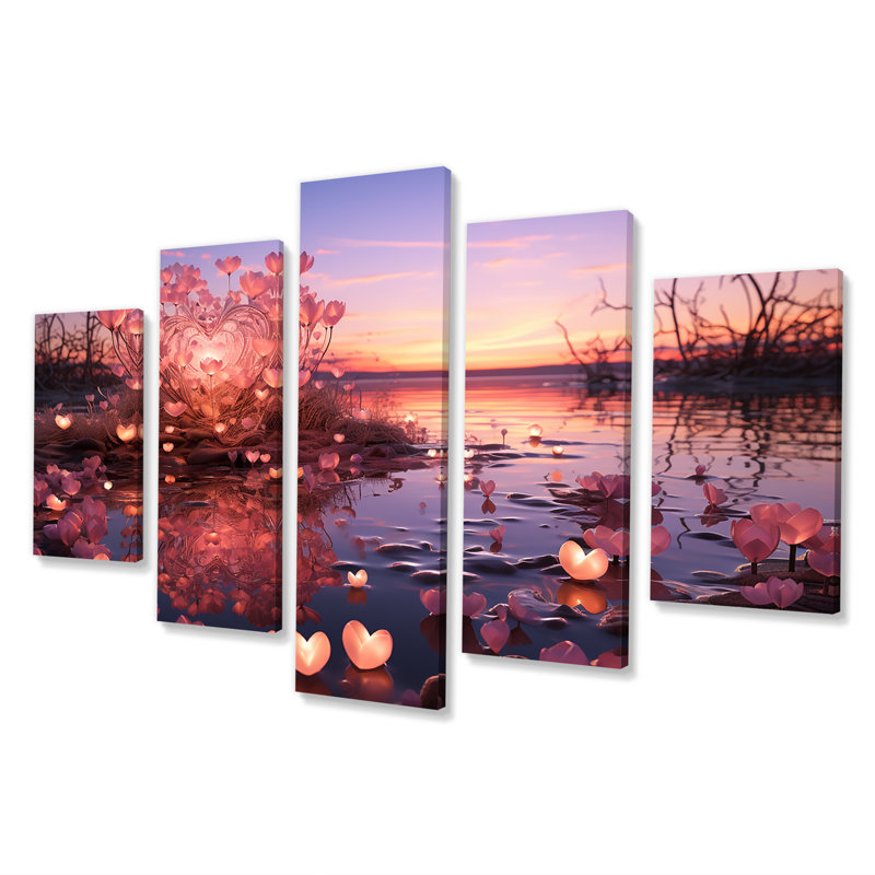 «Dreamy Sky Horizon», art mural multi-panneaux