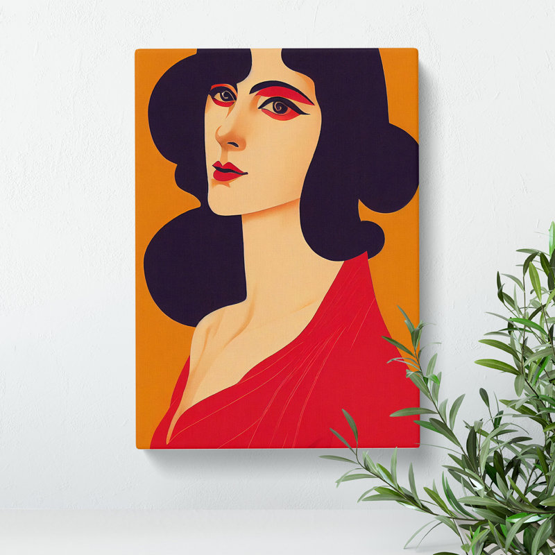 Classic Portrait Of A Woman No.1 - Wrapped Canvas Print, 60cm H x 40cm W x 3cm D
