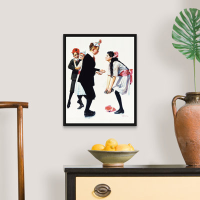 «Norman Rockwell Children Dancing At Party», art mural sur toile