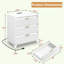Table de chevet avec port de charge, table de chevet moderne, table de chevet polyvalente à 3 tiroirs pour la maison et le bureau-289632910