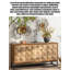 Armoire latérale en cèdre à quatre tiroirs pour salle à manger Zen-Style