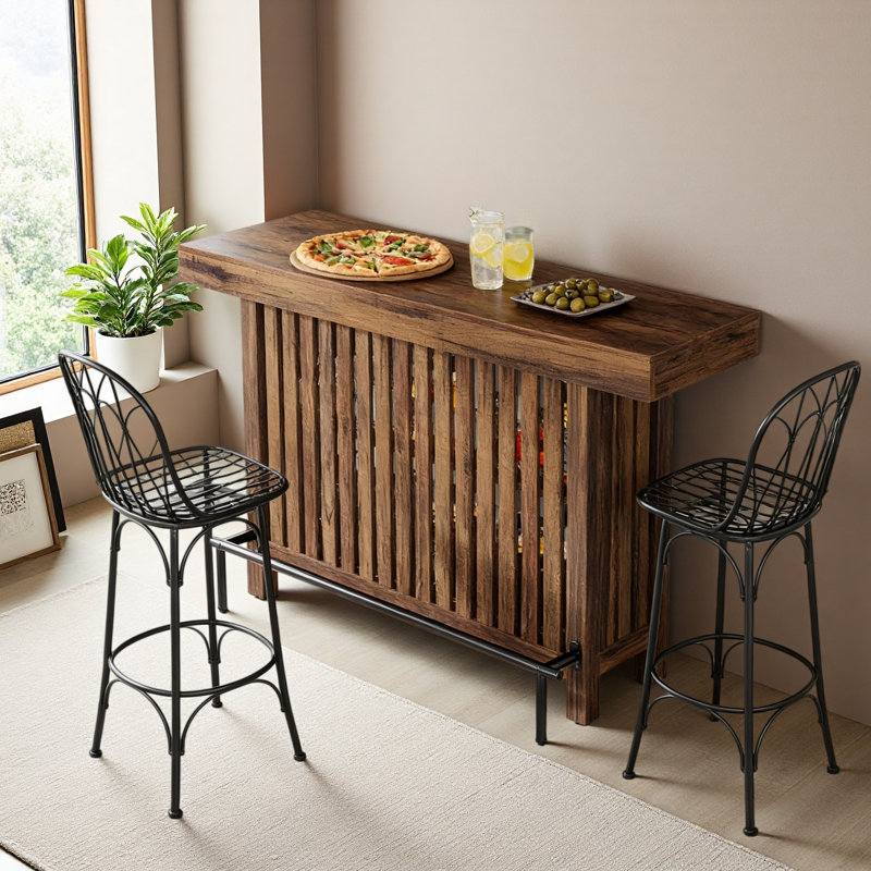 Chating Table With Footrest,Bar Table,Dining Table,Kitchentable