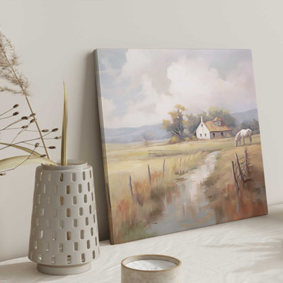 «Countryside Farmhouse», reproduction sur toile