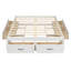 Lit plateforme double avec 6 tiroirs de rangement-1606062185
