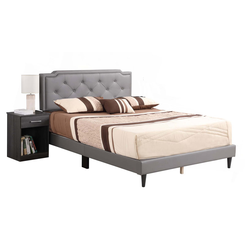 Lit de haute qualité pour une expérience de sommeil supérieure, Light Grey, Grand