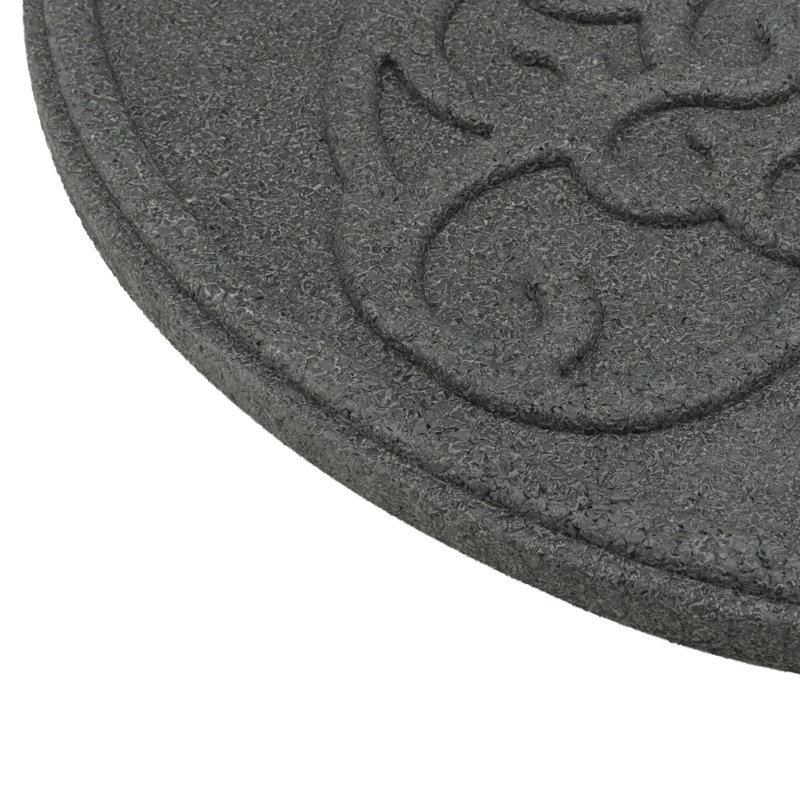 STEPPINGSTONE-BUTTERFLY Rubber Stepping Stone, Grey
