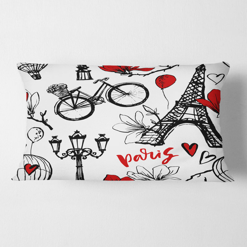 Coussin lombaire 1 cœur paris eiffel