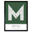 Mexicali City Map Mexicali Mexico City Map Green - Single Picture Frame Typography