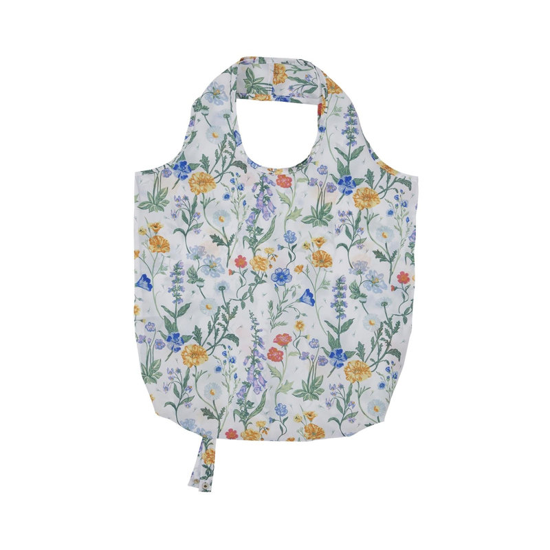 Cottage Garden Cotton Picnic Tote Bag