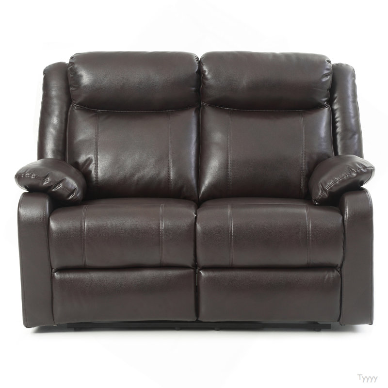 Ward Double Reclining Love Seat , DARK BROWN, Dark Brown