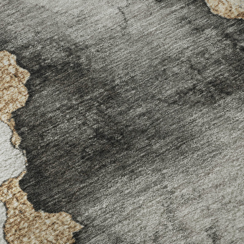 Premium Machine Washable Jacquez AMF1795 Modern Rug, Runner 2'3" x 7'6"