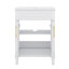 Ensemble de meuble-lavabo compact 24 po avec lavabo encastré en céramique intégré-1486167632