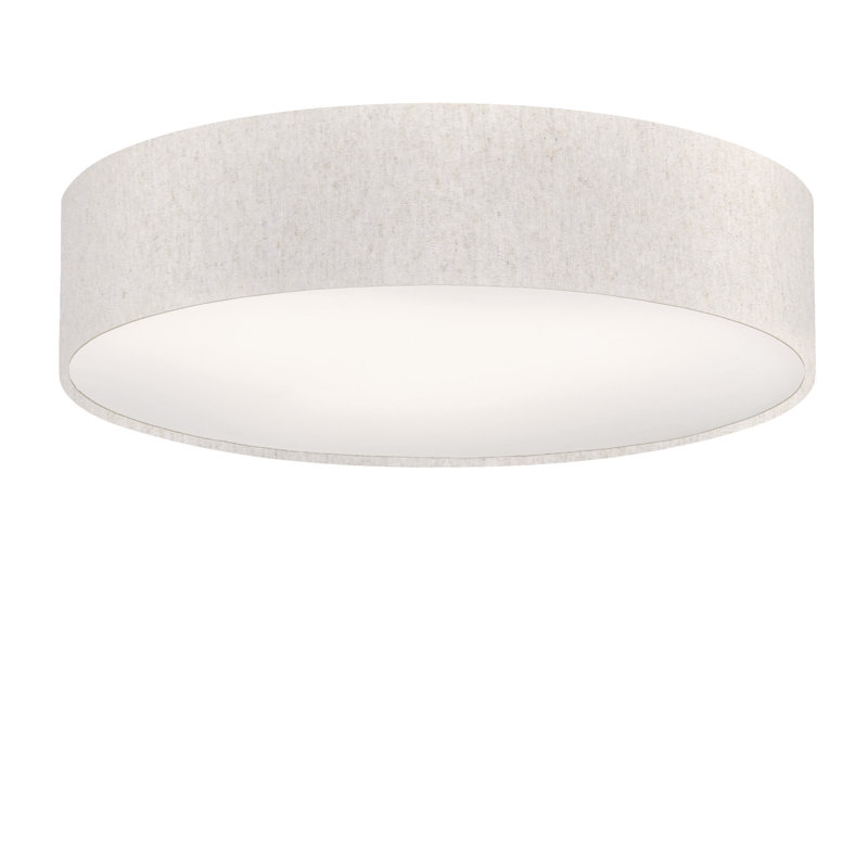 Parvin Flush Mount, Beige, 13cm H x 59 cm W x 13cm D