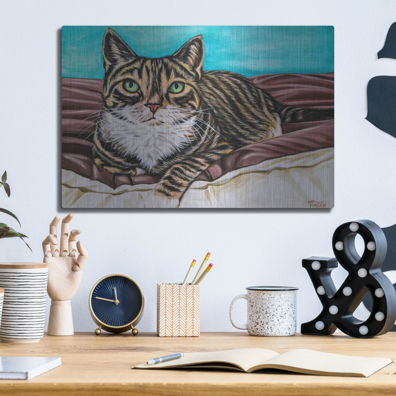 «Kaleidoscope Comfy Cat» par Carolee Vitaletti, H 12 po x l 16 po