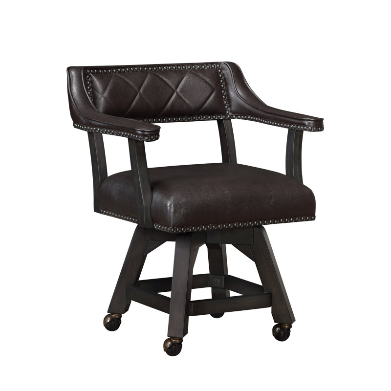 Fauteuil de jeu / roulette rembourré avec dossier Diamond